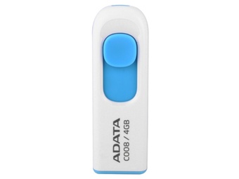 威刚（ADATA）C008 U盘（白蓝）（4GB）