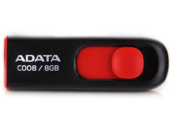 威刚（ADATA）C008 U盘（黑红）（8GB）