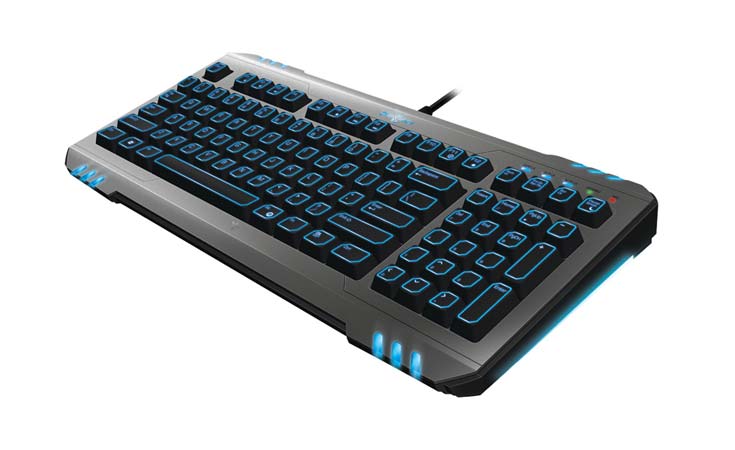 雷蛇(razer)掠夺者星际争霸ii游戏键盘(rz03-00440100-r3m1)