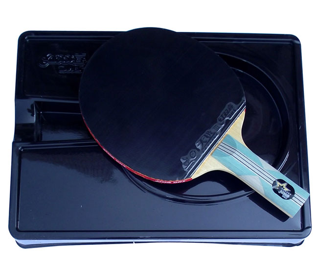 红双喜(dhs)x6001 6星横拍双面生反胶乒乓球拍